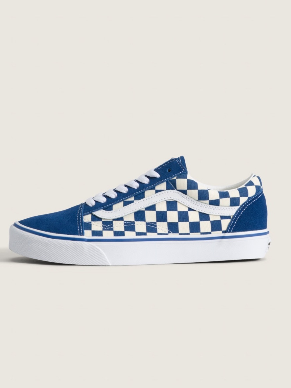 VANS Blue and White Checkered Sneakers